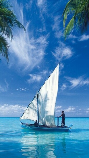 iPhone Wallpaper HD Sailboat Background
