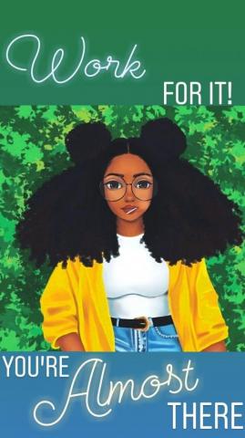 Exam Motivation Wallpaper Black Girl With Dreams