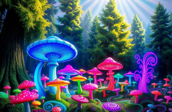 Trippy Shroom Wallpaper
