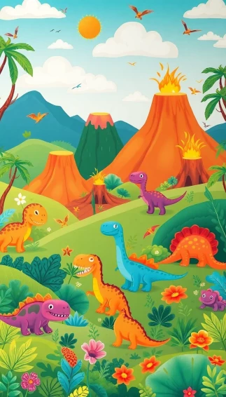 Kids Dinosaur Wallpaper