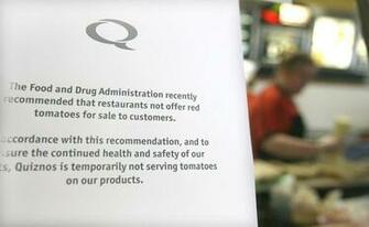 Red Menace Some Local Restaurants Hold Tomatoes After Multistate