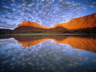Buttermilk Clouds Colorado River Wallpaper HD
