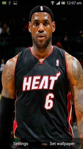 Lebron James Live Wallpaper Screenshot