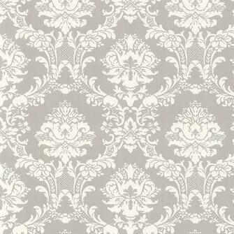 Damask Wallpaper Patterns Yellow Gray Damasks