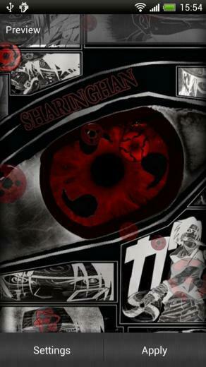 Schauen Sie In Die Sharingan Auge Live Hintergrund Ist Eine