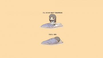 Desktop Wallpaper Funny Humor Anime Girl HD Image Picture