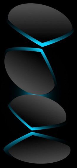 Abstract Black And Blue iPhone Wallpaper