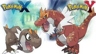 Pokemon X Y Wallpaper Tyrunt And Tyrantrum By Thelimomon On