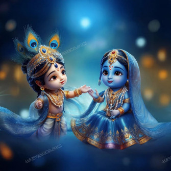 Cute Radha Krishna HD Wallpaper