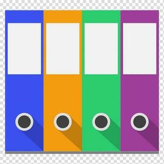 Paper Clip Ring Binder Organized Office Transparent Background