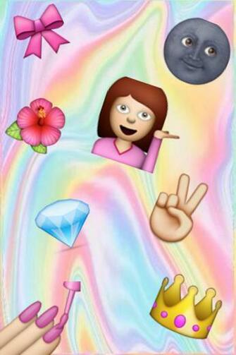 Emoji Girly Wallpaper We Heart It