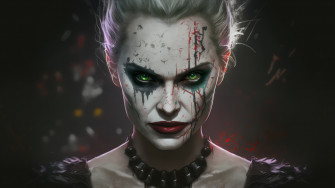 Joker Harley Quinn Ai Generated Wallpaper