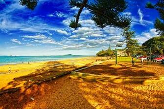 Summer Alley Beach Beautiful Cars Children Clouds Colorful
