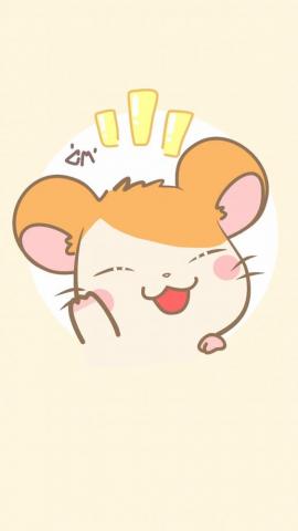 Happy Hamtaro Hamster Cartoon Wallpaper