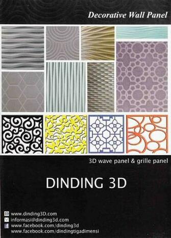 Panel Dekoratif Dinding Tiga Dimensi