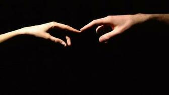 Hands Fingers Love Touch Black Wallpaper Background 4k Ultra HD