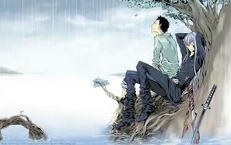 Anime Sword Samurai Katana Raining HD Wallpaper Desktop Pc Background