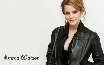 Emma Watson In Black Coat HD Wide Wallpaper