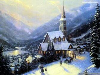 Descargar Imagen Curch Winter Christmas Wallpaper HD