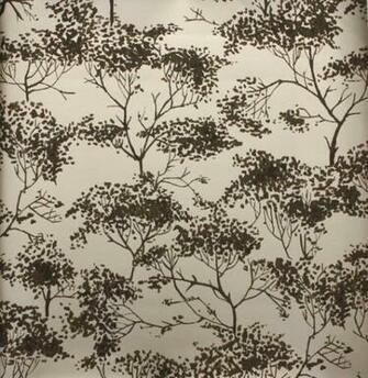 Silver Gold Metallic Tree Design Wallpaper By Linwood