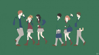 Orange Minimalist Wallpaper By Greenmapple17