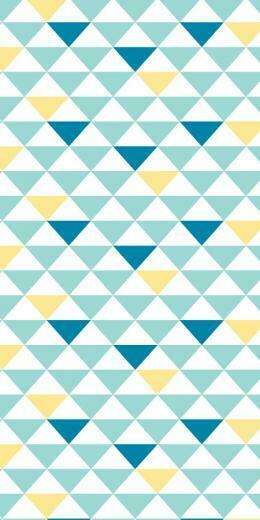 Geometric Triangles Blue Yellow Bc Magic Wallpaper