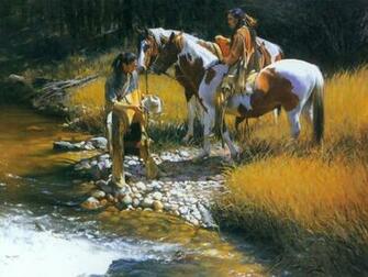 Native American Wallpaper Paintings Painting Art Print