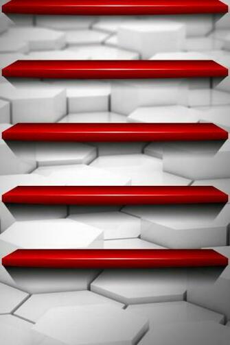Red Shelf iPhone Wallpaper HD