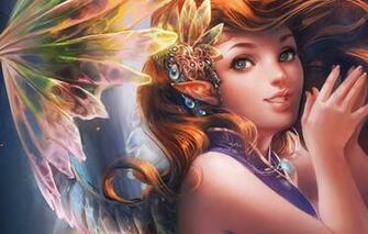 Wallpaper Girl Background Elf Fairy Art Sakimichan Fantasy