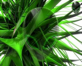 Alien Sweet Green Wallpaper