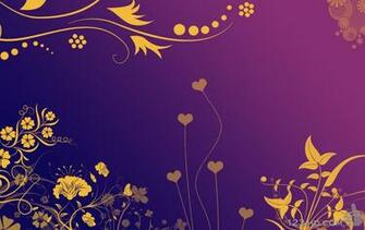 Purple Gold Wallpaper HD Lovely