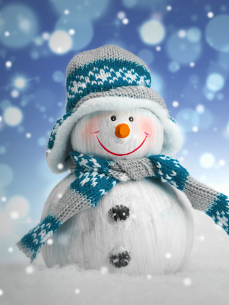 Winter Snowman Wallpaper