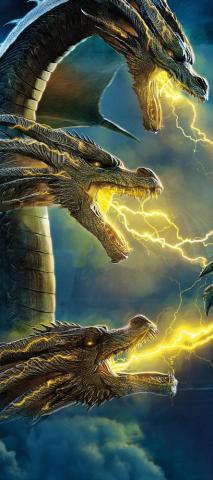 V60 Dual Screen Wallpaper Godzilla Vs King Ghidorah R Lgv60