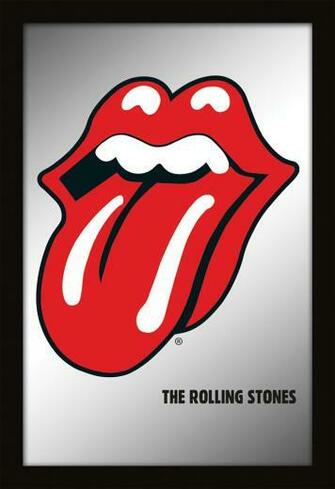Rolling Stones Album Covers Tongue Framed