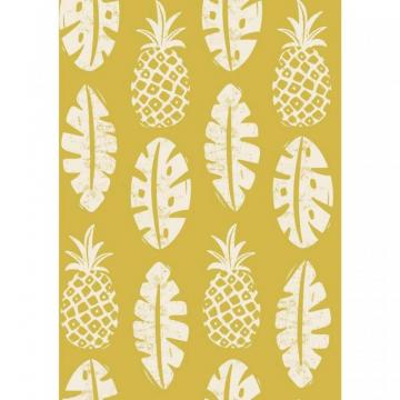 Roommates Sq Ft Pineapple Block Print Peel And Stick
