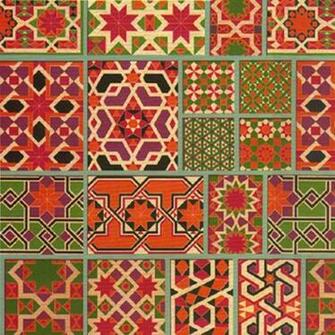 Moroccan Tile Design For Living Room And Terrace
