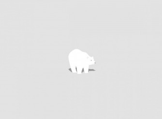 Friendly Cartoon Polar Bear Smiling In The Arctic Wallpaper