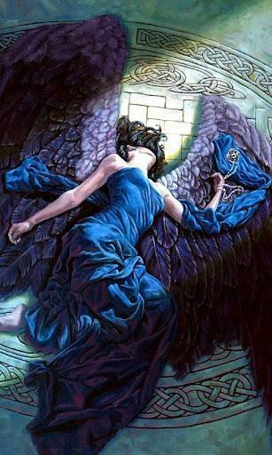 Bigger Fallen Angel Live Wallpaper For Android Screenshot