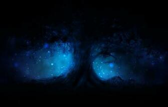 Wallpaper Energy Night Tree Magic Tenderness Glow Spirit