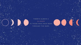 Caption Inspiring Aesthetic Quote On S Background