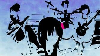 On Anime Girl Band Music Instrument Wallpaper HD A863