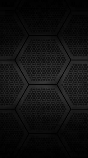 Black Hexagons iPhone Wallpaper