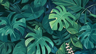 Leaves Aesthetic Wallpaper