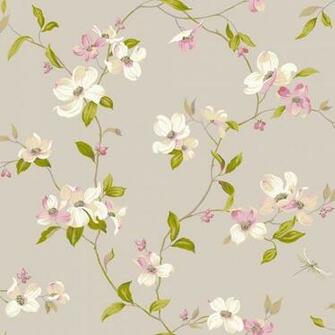Ashford House Blooms Dogwood Wallpaper Border