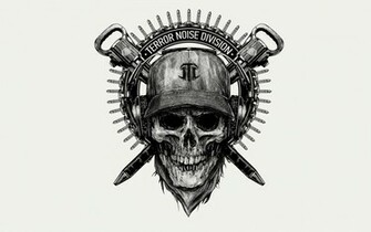 Skulls And Guns Drawings Division Skull Drawing