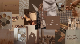 Brown Wallpaper In Notebook Cute Laptop