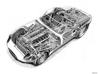 Jaguar E Type Lightweight Roadster Series I Wallpaper