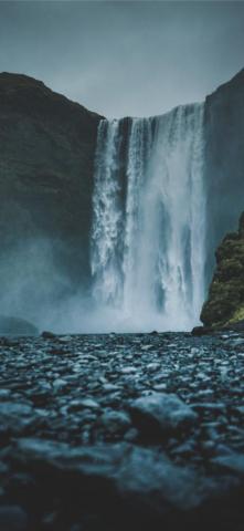 Skogafoss Falls iPhone Wallpaper