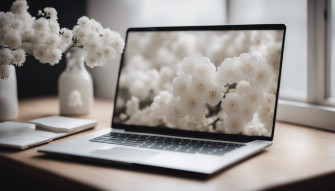 White Aesthetic Laptop Wallpaper