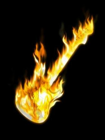 Electric Guitar Fire iPhone
